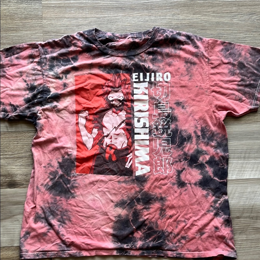 Eijiro Kirishima Graphic Tee - Red and Black